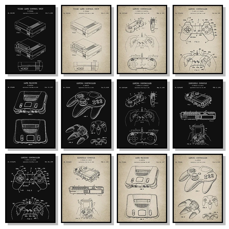 Gaming Console Picture - Obraz diamentowy, plakat i wydruki z