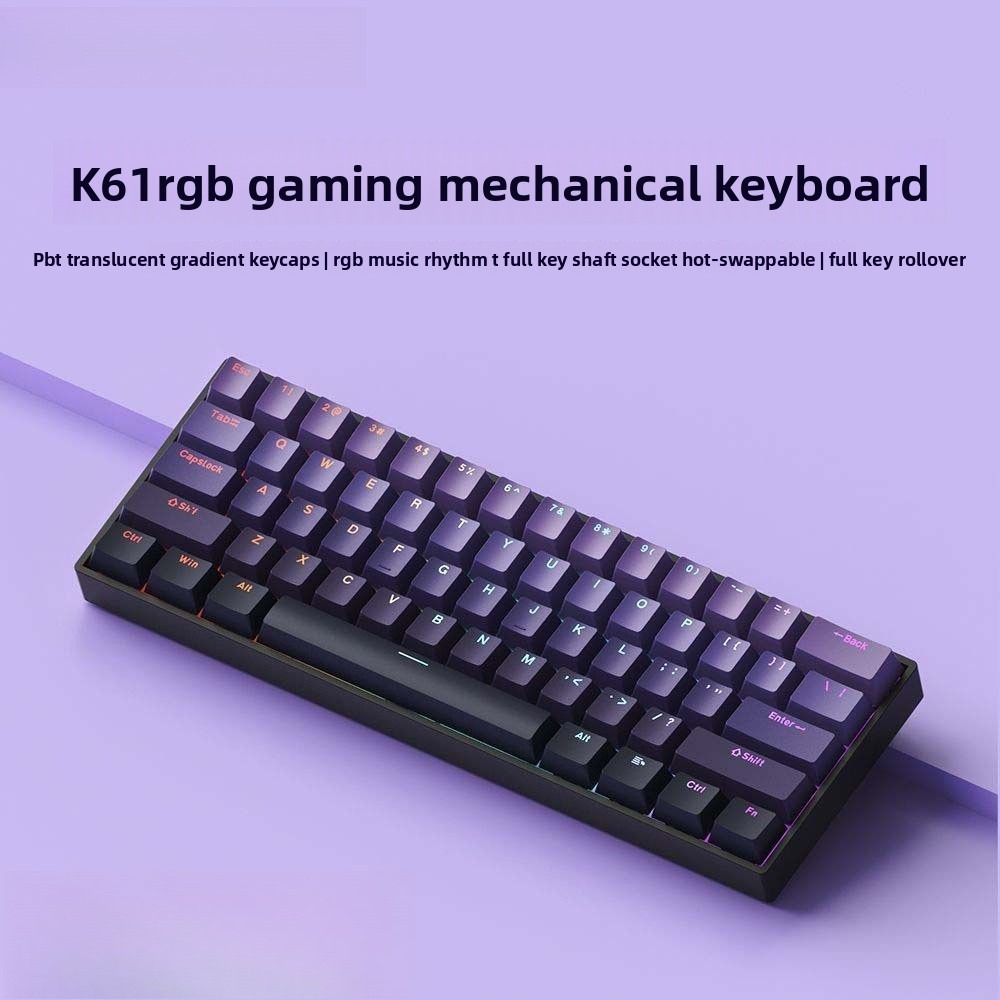 Gaming Console For Ipad - Klawiatura 60% Bezprzewodowa Bluetooth 2.4G Mechaniczna