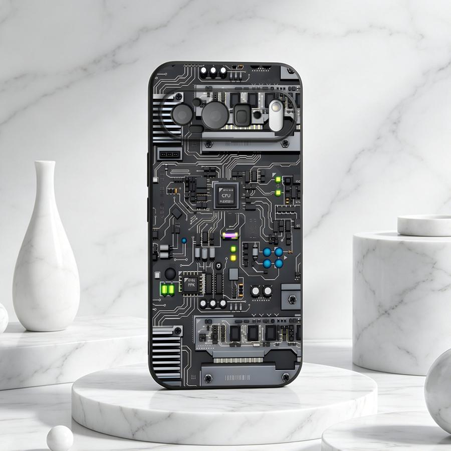 Gaming Console Google - Fioletowe etui na telefon w stylu