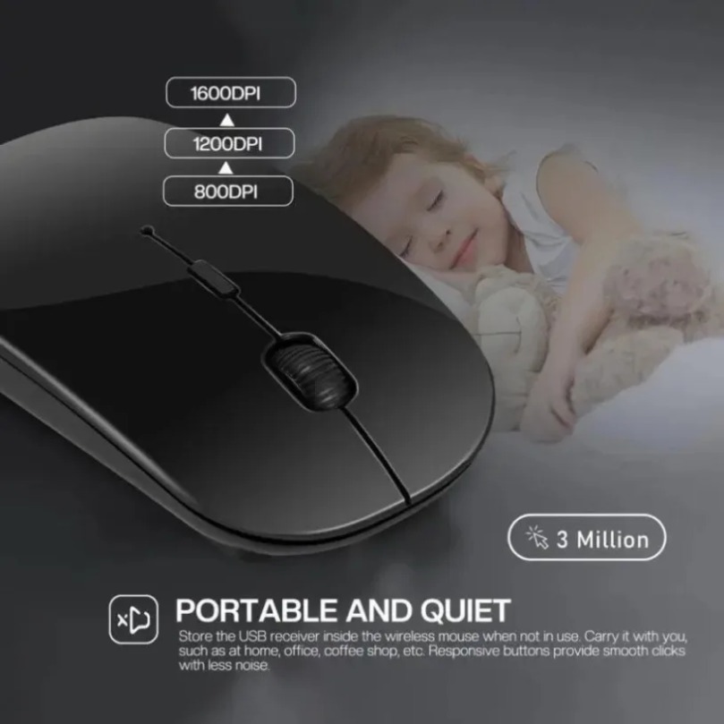 Gaming Console For Ipad - Akumulatorowa Bezprzewodowa Mysz Gamingowa Przenośna Ergonomiczna