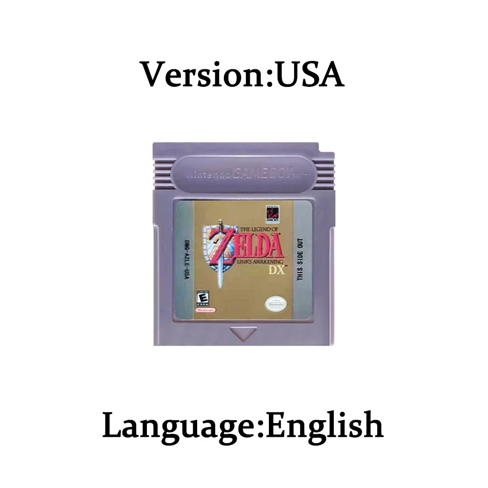 Karta Zelda GBC 16-bitowa, kar – Gaming Console Video recenzja i cena