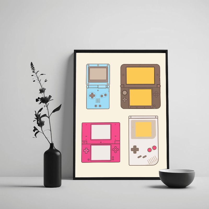 Plakat Ewolucja Konsol i Przen – Gaming Console Picture recenzja i cena