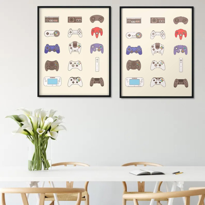 Plakat z ewolucją konsoli i ko – Gaming Console Picture recenzja i cena