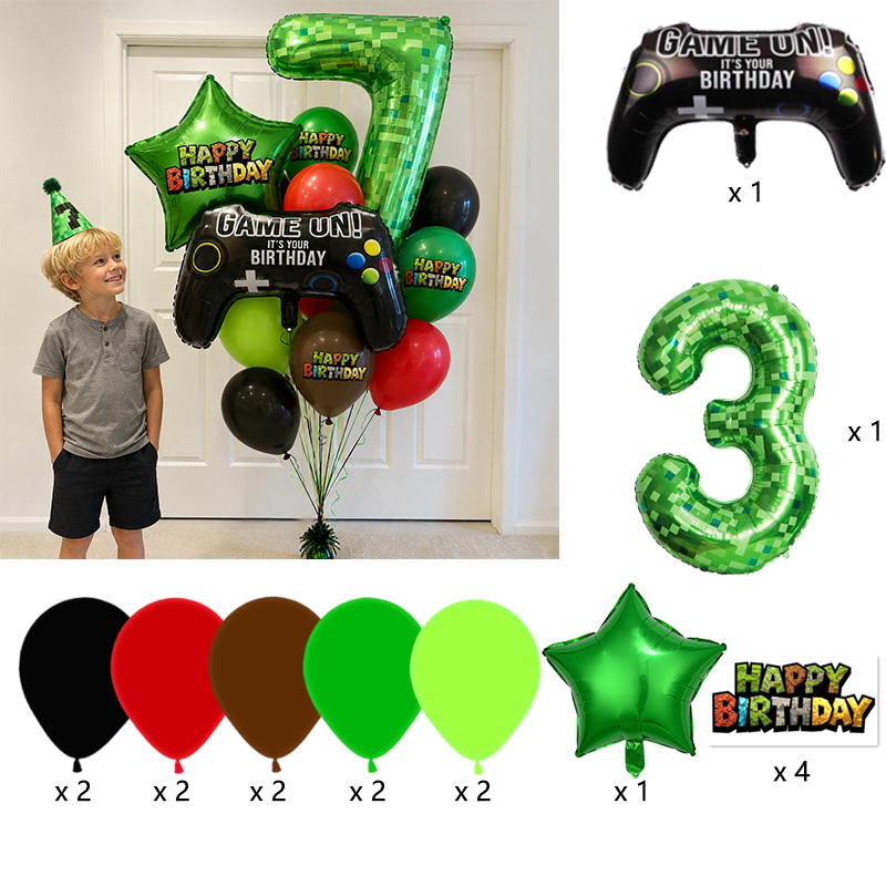Balon foliowy Pixel Miner, zie – Gaming Console Minecraft recenzja i cena