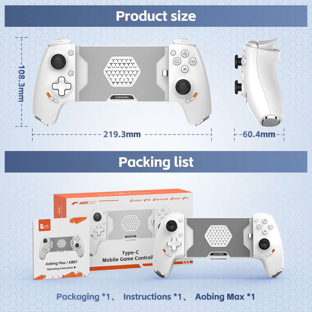 Oryginalny Gamwing Aobing Max  – Gaming Console For Phone recenzja i cena